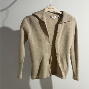 Vince Beige Women's Cardigan Sweater